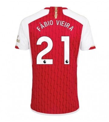 Arsenal Fabio Vieira #21 Replika Hjemmebanetrøje 2023-24 Kortærmet